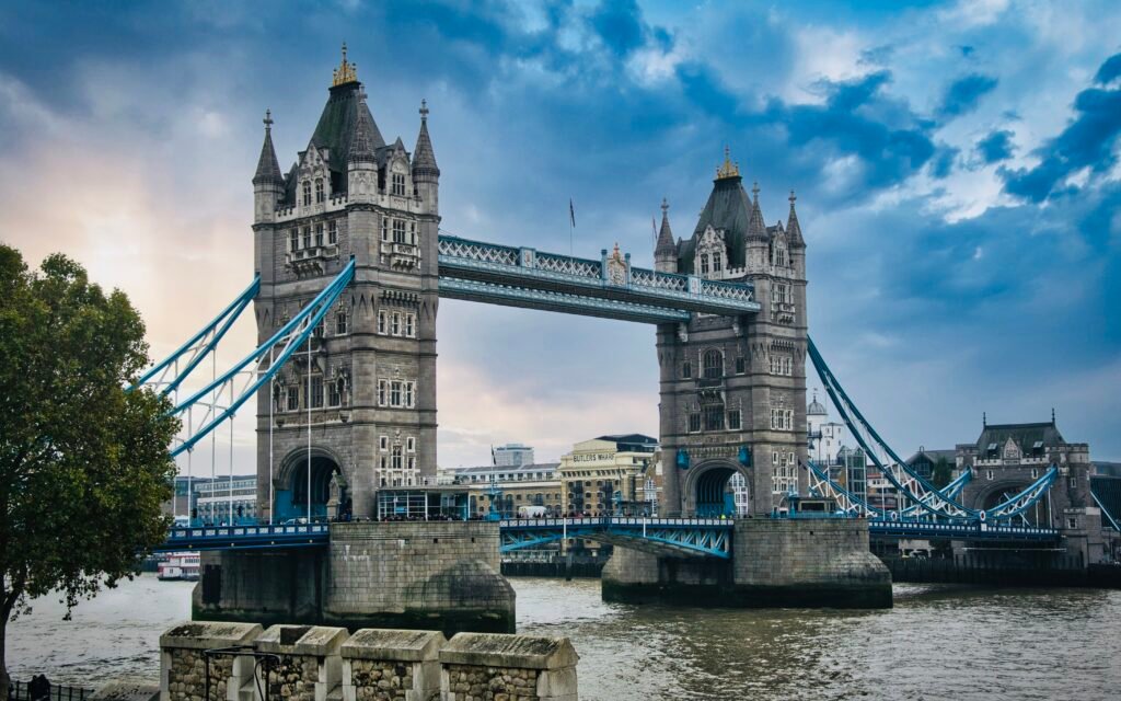 Standing over the river Thames this magnificent  Tower bridge not only serves as a vital crossing but also as a testament to Victorian engineering prowess