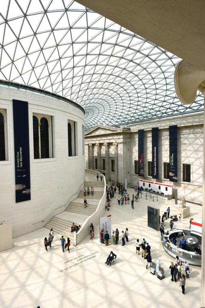 the British Museum established in 1753 offering you a vast and diverse collection of two million years of history with the architectural marvel