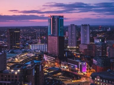 Night Photograph of Birmingham City