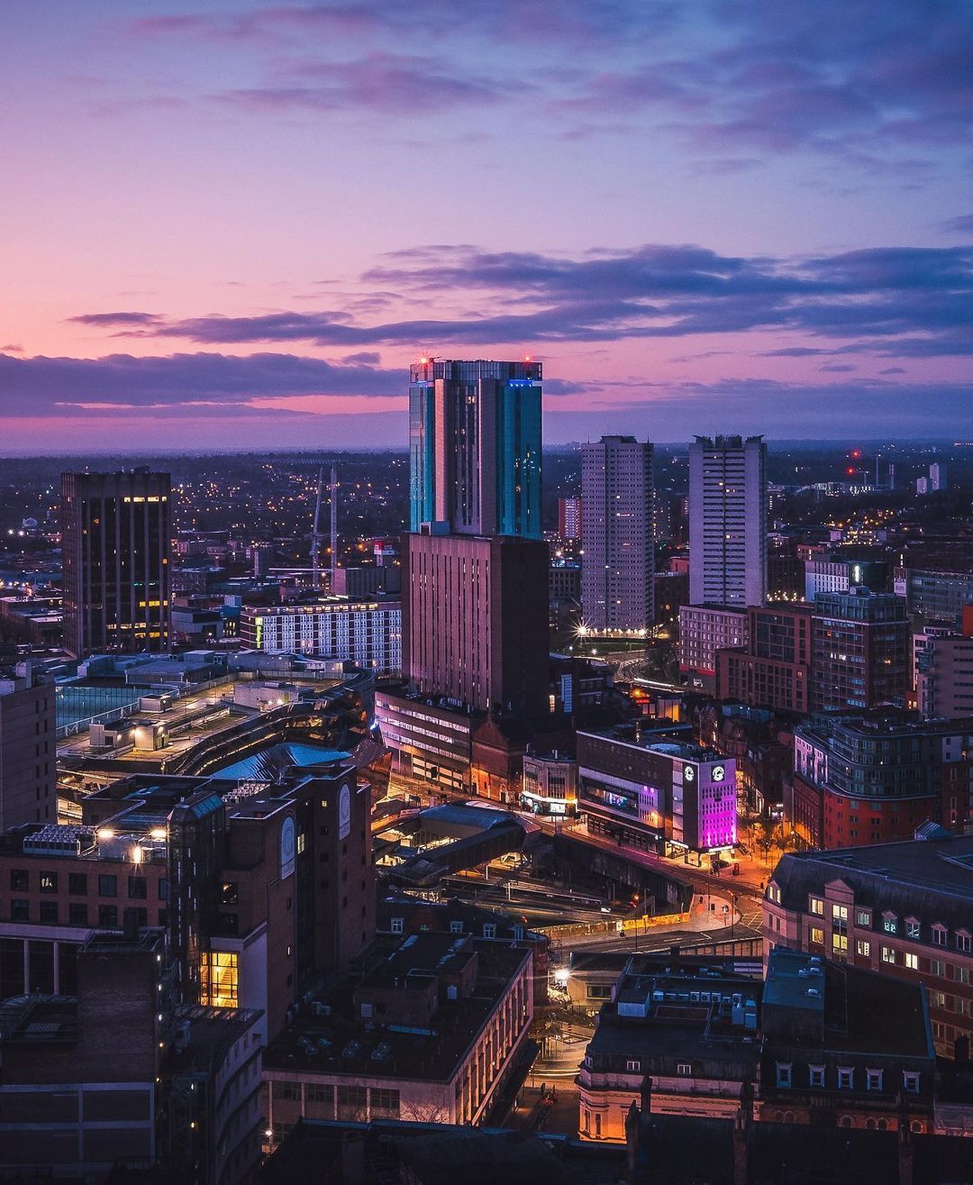 Night Photograph of Birmingham City