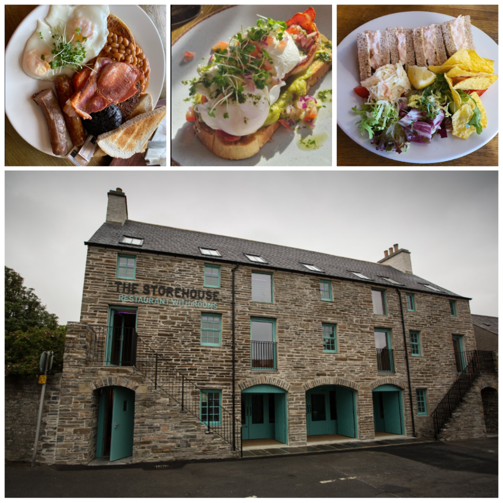 The Storehouse, a stone restaurant with traditional Scottish dishes.
